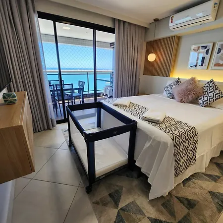 Lindo Ap 3/4 Frente Mar Landscape Apartamento *
