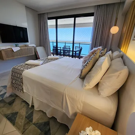 Lindo Ap 3/4 Frente Mar Landscape Apartamento *